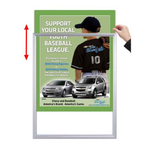 Designer Beveled Slide-In Picture Sign Frames for Posters 8x10  | 1" Wide Matboard