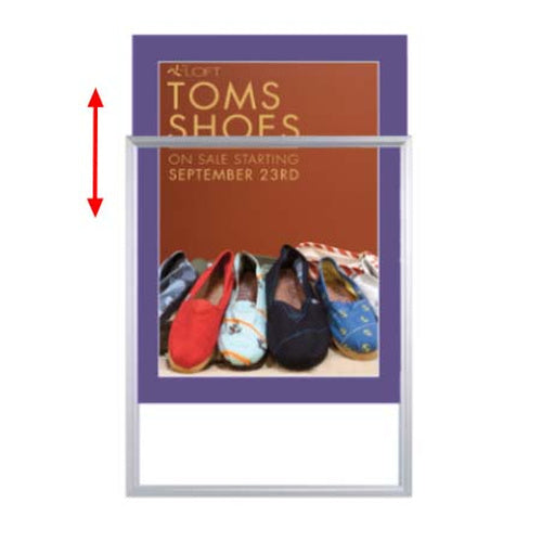 Designer Beveled Slide-In Picture Sign Frames for Posters 20x30 | 2" Wide Matboard