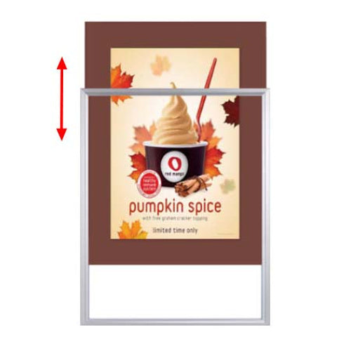 Designer Beveled Slide-In Picture Sign Frames for Posters 20x20 | 3" Wide Matboard