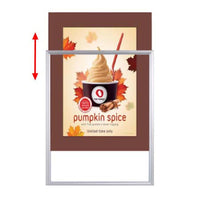 Designer Beveled Slide-In Picture Sign Frames for Posters 27x41 | 3" Wide Matboard