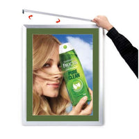 Designer Euro Style Slide In Picture Frame for Posters 22x28 + 2" Wide Matboard