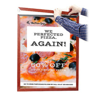 Slide In 10x20 Wood Frame Top Load, Side Load Poster Frame Sign Holder