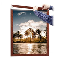 Slide In 8x10 Wood Frame Top Load, Side Load Poster Frame Sign Holder
