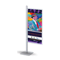 POSTO-STAND 8-Foot Sign Stand 22x56 with Adjustable Slide-In Offset Frame Height