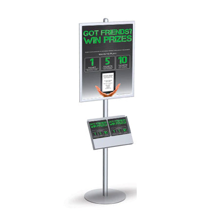 POSTO-STAND 8 Foot Slide-In Frame Poster Sign Stand 24x36