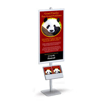 POSTO-STAND 8 Foot Snap Frame Poster Sign Stand 22x56 (SINGLE SIDED)