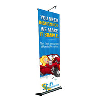 Saturn Retractable Banner Stand (24" Wide) (Single Sided)