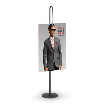 Quick Clip CounterTop SignHolder Display (18 Inch Pole Height)