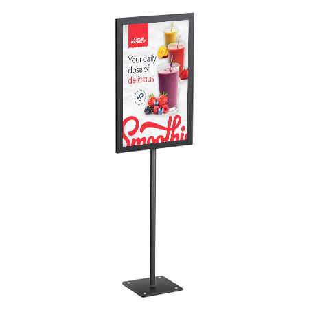 7 x 11 Lightweight Countertop Pedestal Displays - Fixed Height Stand