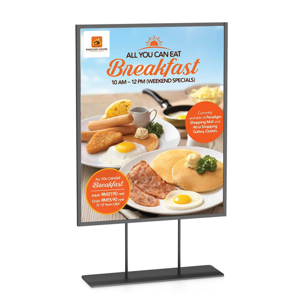 8 1/2 x 11 Countertop Frame Displays | Slide-In Sign Holder for Counter Top Display