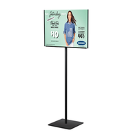 8 1/2 x 11 Lightweight Countertop Pedestal Displays - Fixed Height Stand (Single Sided)