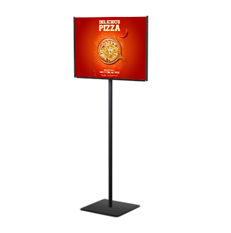 8 1/2 x 11 Lightweight Countertop Pedestal Displays - Fixed Height Stand (Double Sided)