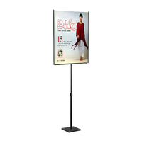 8 1/2 x 11 Lightweight Countertop Pedestal Displays - Adjustable Height Stand (Double Sided)