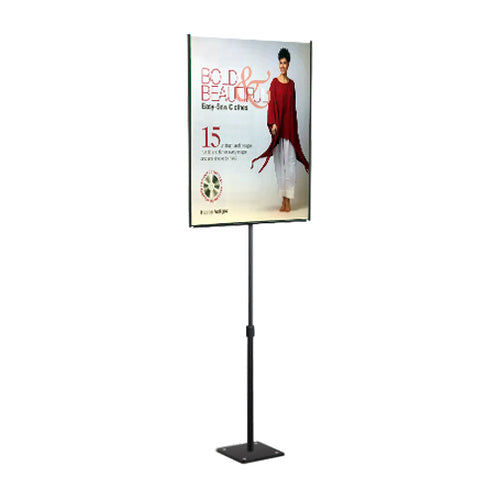 8 1/2 x 11 Lightweight Countertop Pedestal Displays - Adjustable Height Stand (Double Sided)