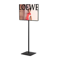 11 x 14 Lightweight Countertop Pedestal Displays - Fixed Height Stand (Single Sided)