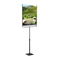 11 x 17 Lightweight Countertop Pedestal Displays - Adjustable Height Stand (Single Sided)