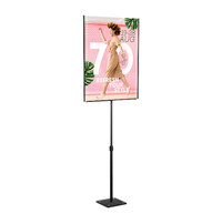 11 x 14 Lightweight Countertop Pedestal Displays - Adjustable Height Stand (Single Sided)