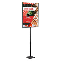 11 x 14 Lightweight Countertop Pedestal Displays - Adjustable Height Stand (Double Sided)