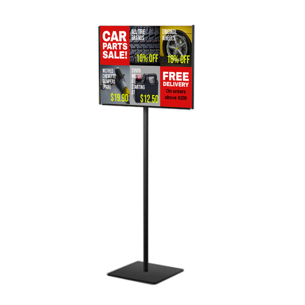 11 x 17 Lightweight Countertop Pedestal Displays - Fixed Height Stand (Single Sided)