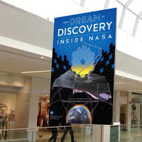 36 x 60 SEG Ceiling Mount Displays | Tension Fabric Displays are available in Single Sided or Double Sided Models as well as Portrait or Landscape Orientation