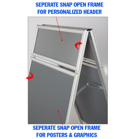 22x28 A-Frame Snap Frame Sidewalk Sign Holder for 22 x 28 Poster Sizes –  Displays4Sale