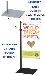 Vertical Banner Stand Countertop Single Poster Display (15" Width)