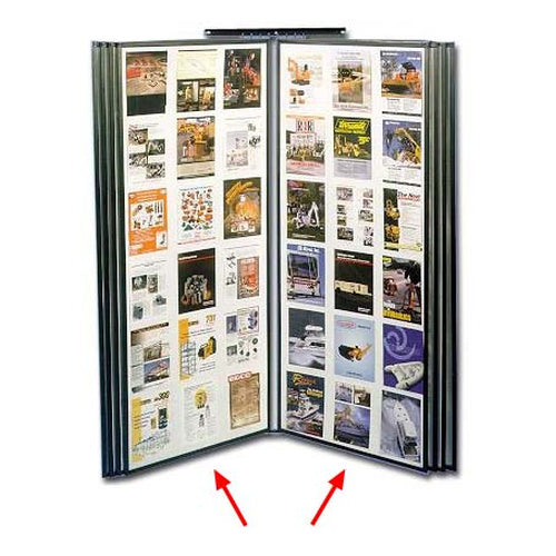 Swinging Multi-Panel Photo Wall Displays | Large-Format in 2 Sizes with 10, 20, 30 Steel Flip Panels