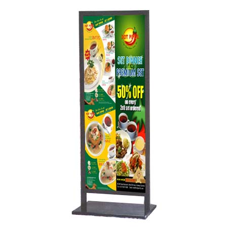 Large Poster Display Floor Stand (22x56)
