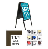 A-Frame 12x36 Sign Holder | Snap Frame 1 1/4" Wide