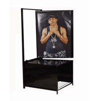 Poster Display Rack with Poster Bin Storage (20 Panels)