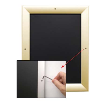Poster Snaps 17x23 Frames with Security Screws (for MOUNTED GRAPHICS)