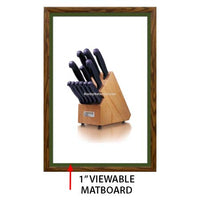 Designer Wood Snap Frames for Posters 16x24 (1" Wide Matboard)