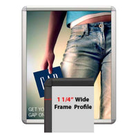 SwingSnaps Poster Snap Frames 11x14 (1 1/4" Wide with Radius Corners)