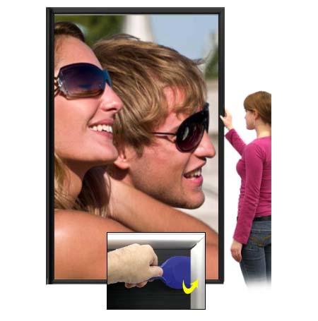 60x60 Extra Large Poster Snap Frames (1 3/4" Security-Style)