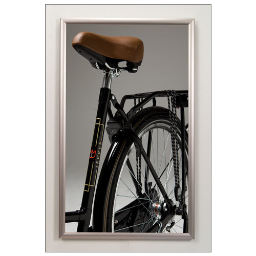 SATIN SILVER 20x28 METAL FRAME WITH 1" WIDE FRAME PROFILE