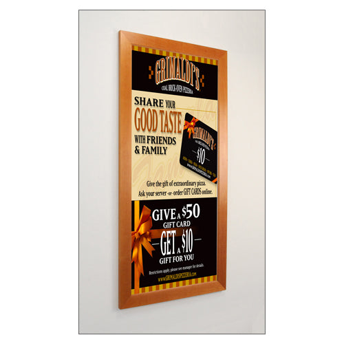 8 x 10 Wood Picture Poster Display Frames (Wide Wood)
