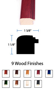 8.5 x 11 Wood Picture Poster Display Frames (Wood 353)