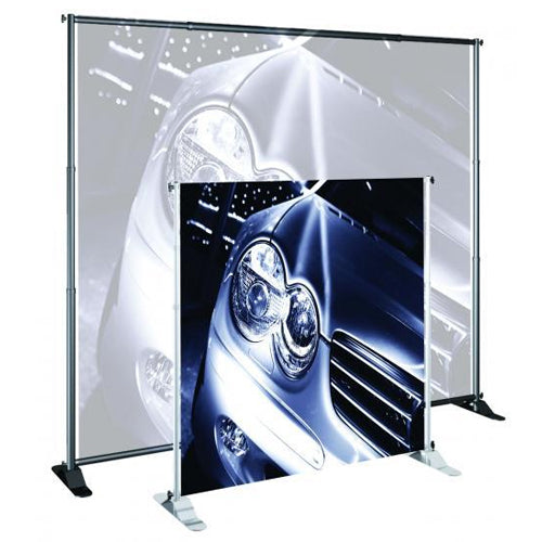 LARGE FORMAT BANNER STAND (WIDTH ADJUSTS 52" to 96") (HEIGHT (36" to 96")