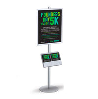 POSTO-STAND 8 Foot Slide-In Frame Poster Sign Stand 22x28